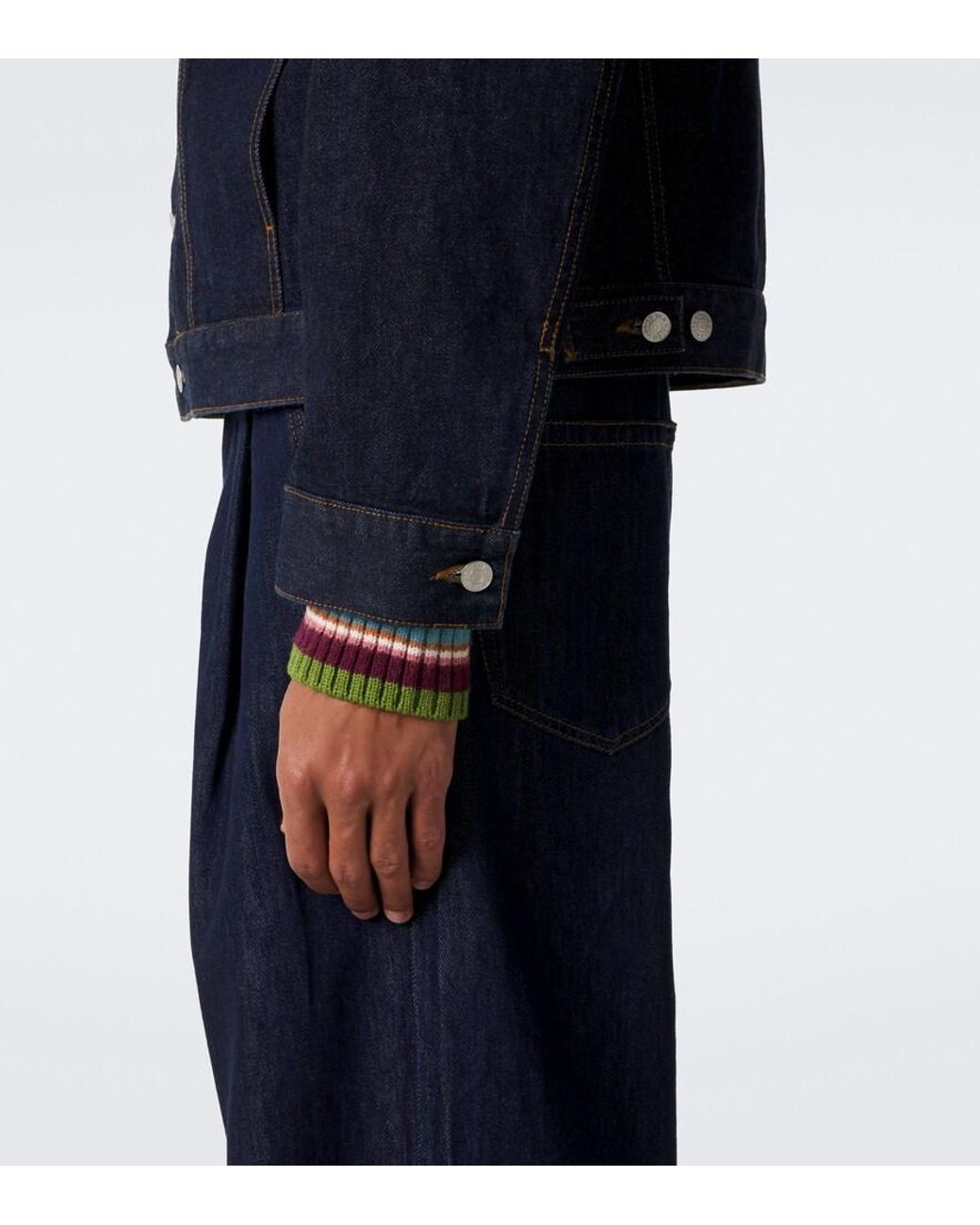 Dries Van Noten Blue Denim Jacket for men