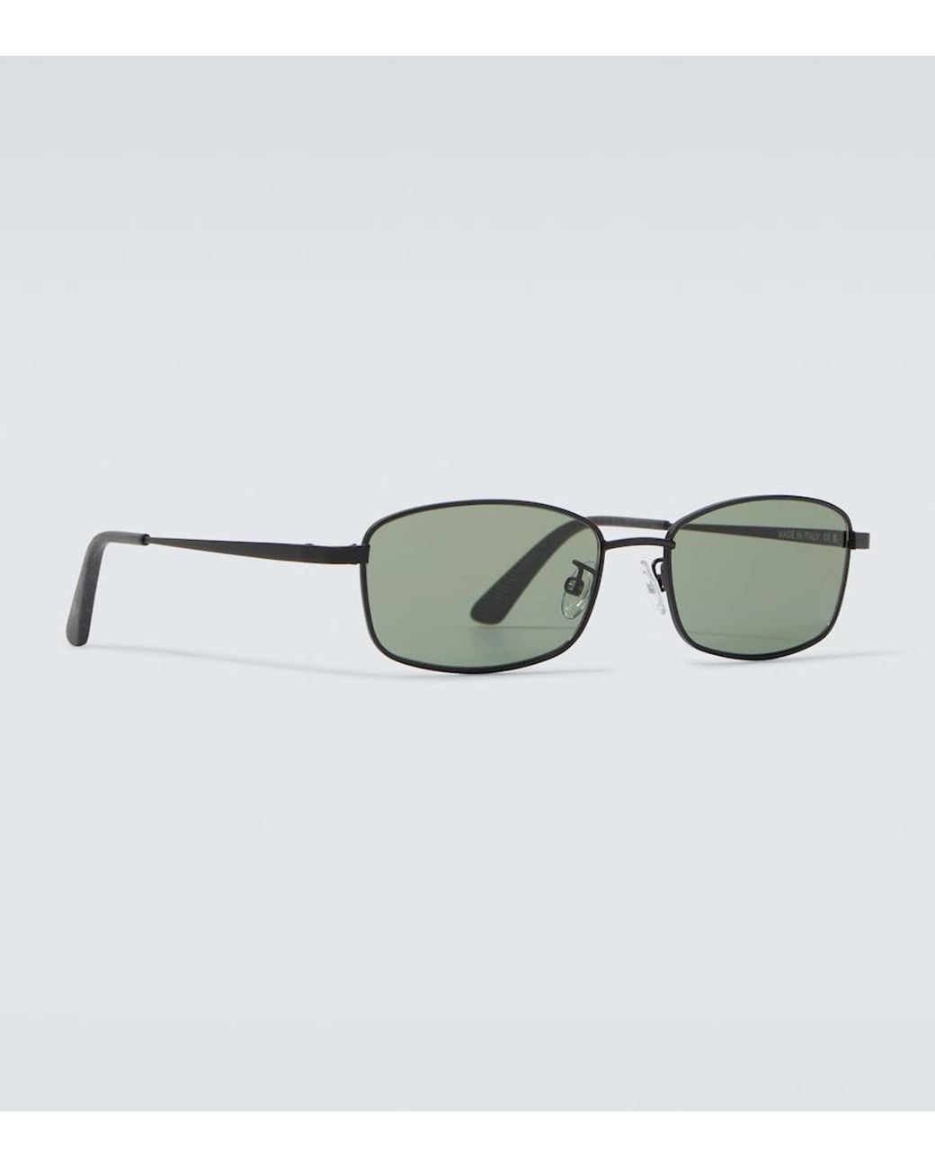 Our Legacy Green Librarian Rectangle Sunglasses for men