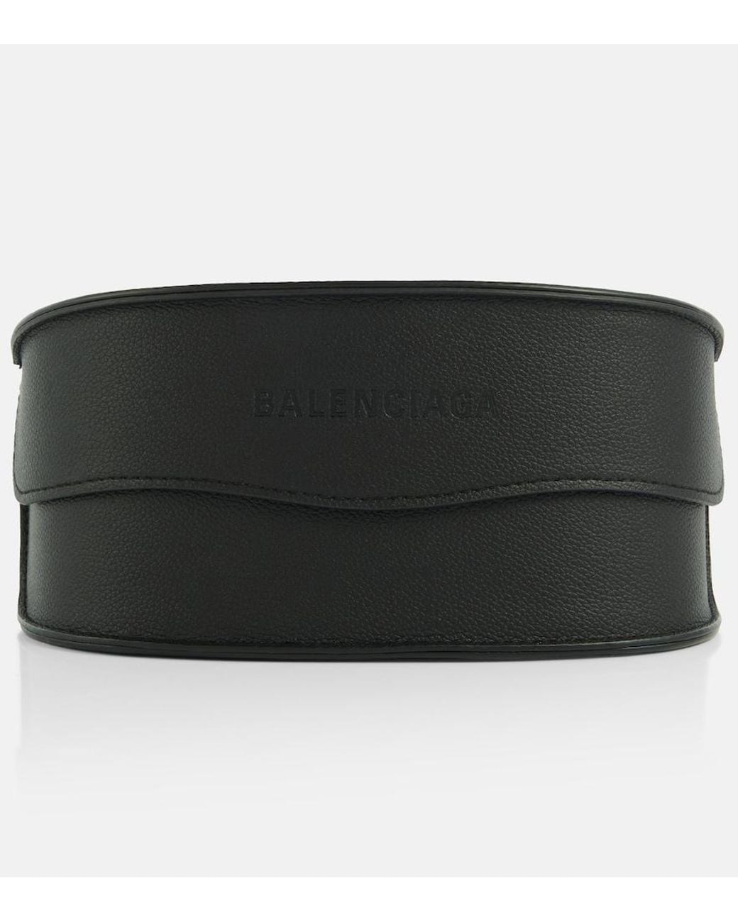 Balenciaga Orange Reverse Xpander Oval Sunglasses