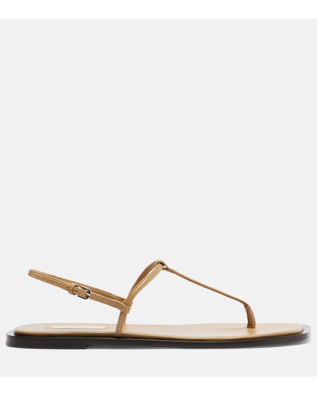 Totême Natural Leather Thong Sandals