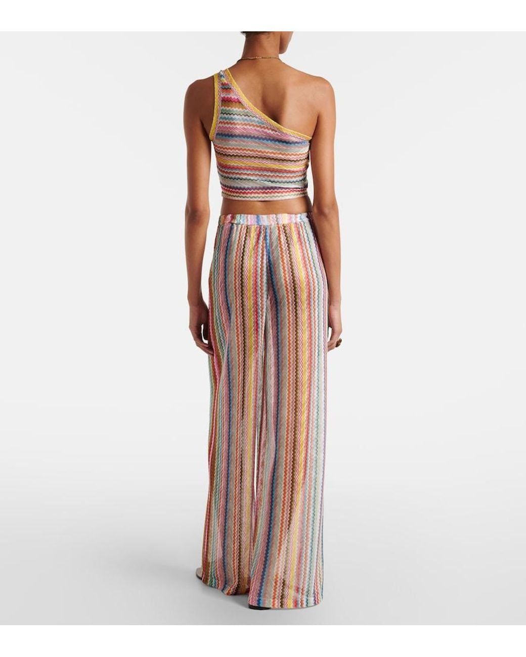 Missoni Multicolor Zigzag Palazzo Pants