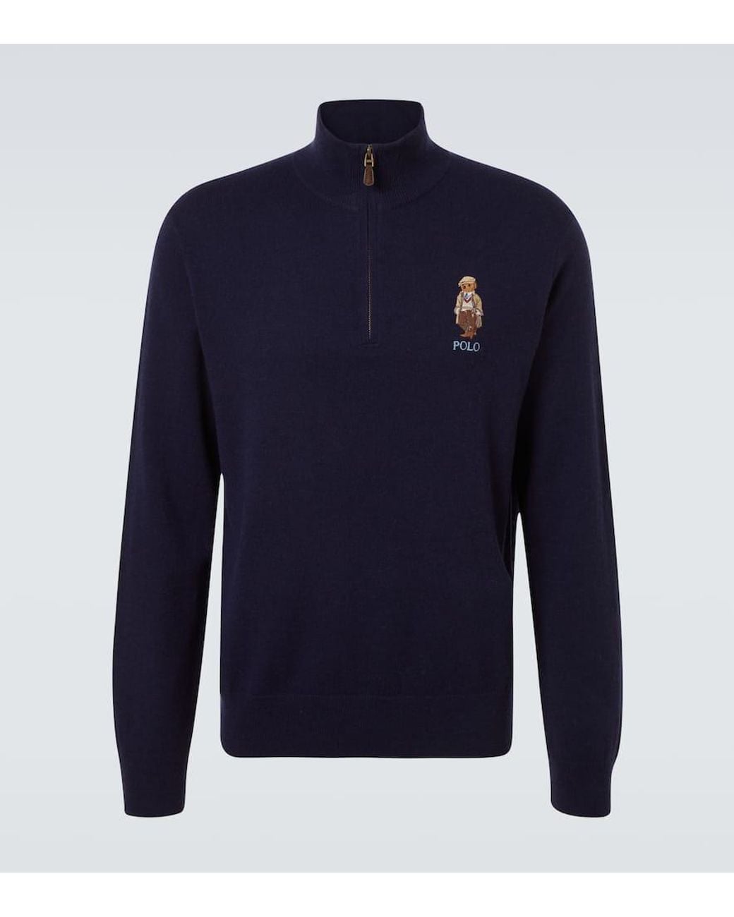 Polo Ralph Lauren Polo Bear Wool Half Zip Sweater In Blue For Men Lyst UK polo-ralph-lauren-polo-bear-wool-half-zip-sweater-in-blue-for-men-lyst-uk