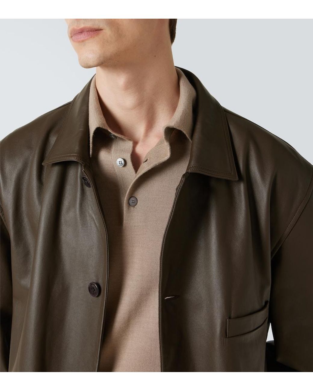 Zegna Natural Cashmere And Silk Polo Sweater for men