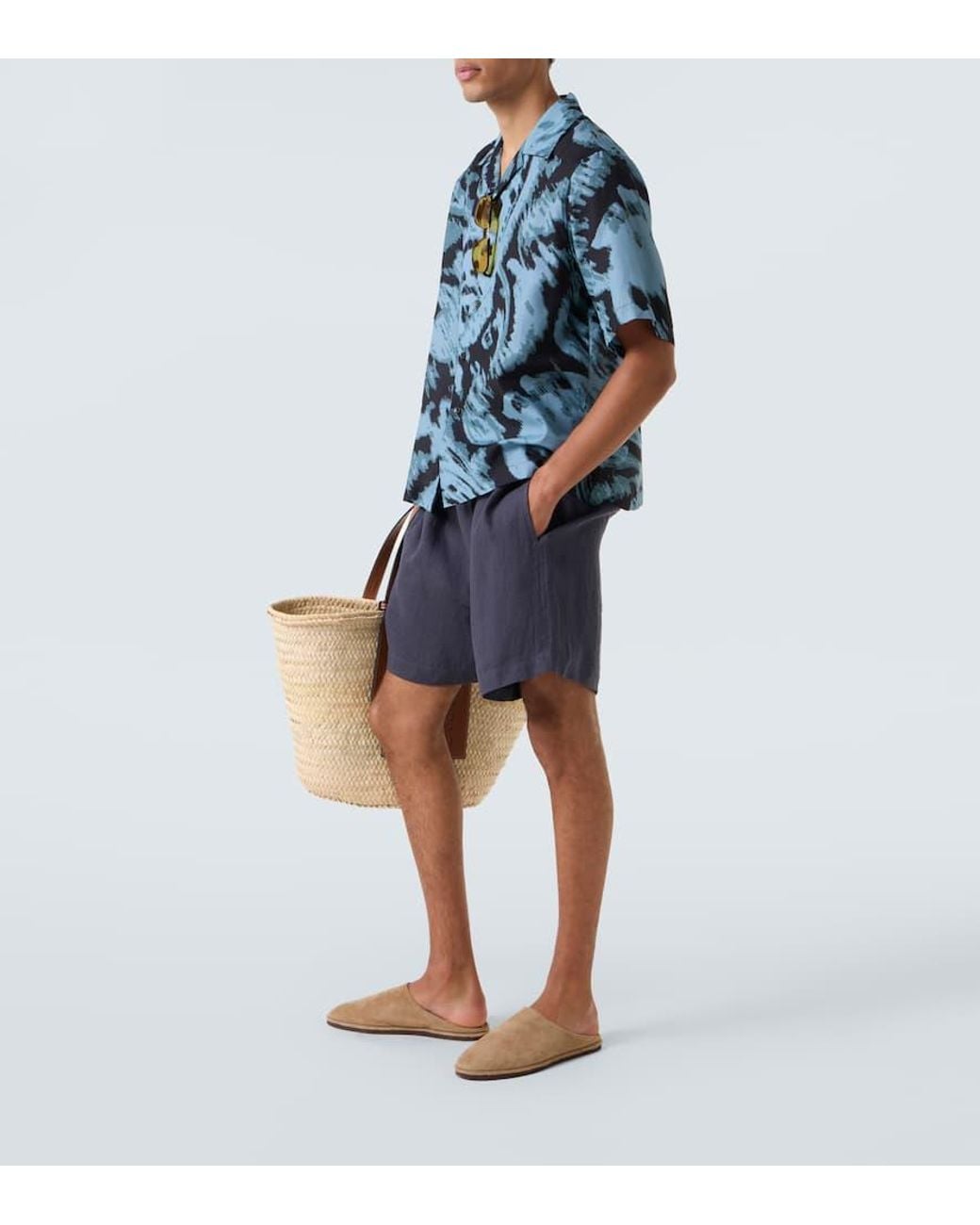 Camicia di Commas in Blue da Uomo