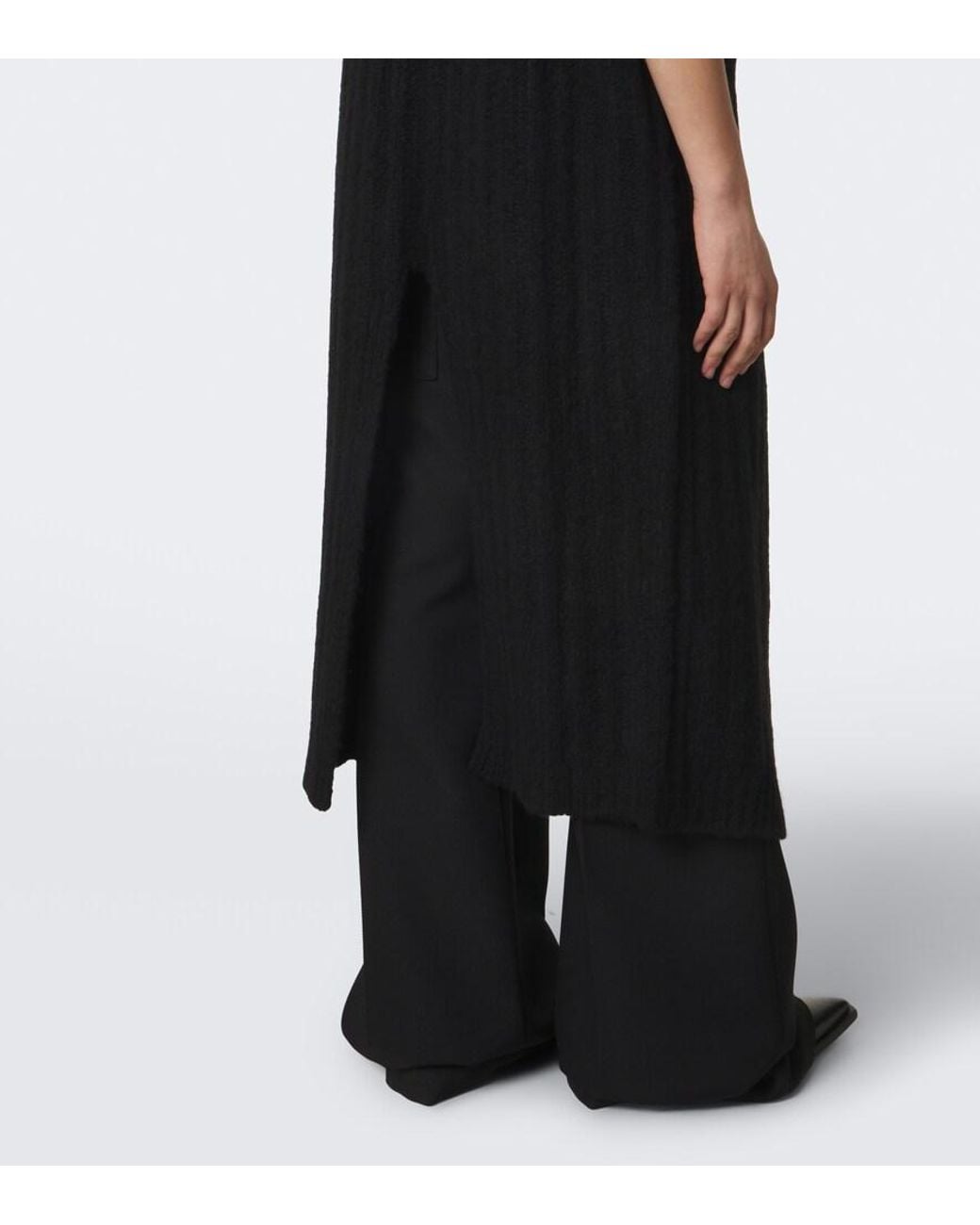 Rick Owens Black Lab Cashmere And Silk Sweater Vest for men