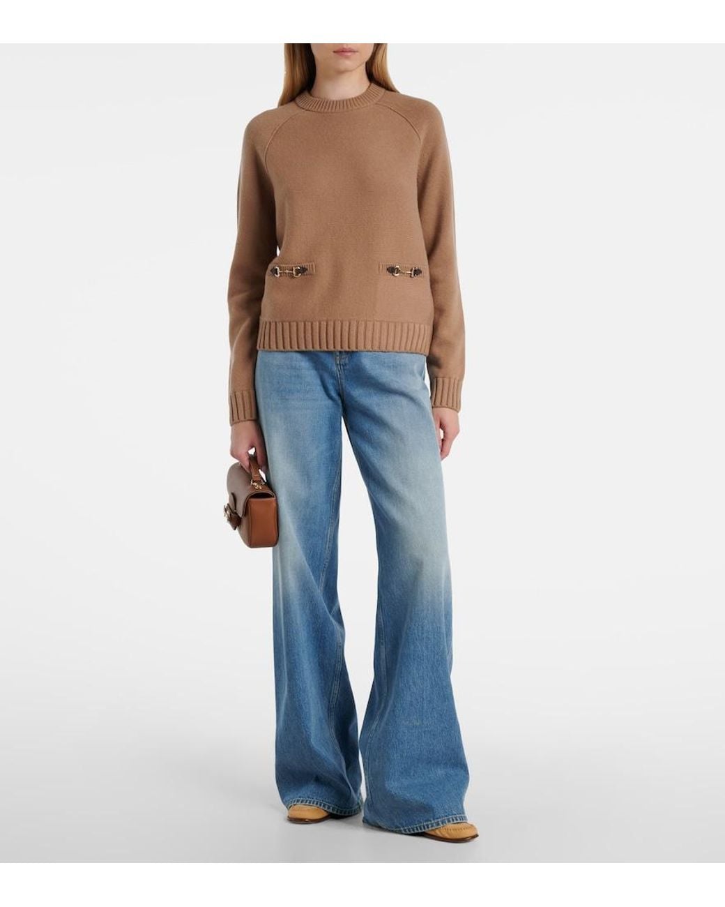 Gucci Brown Horsebit Sweater