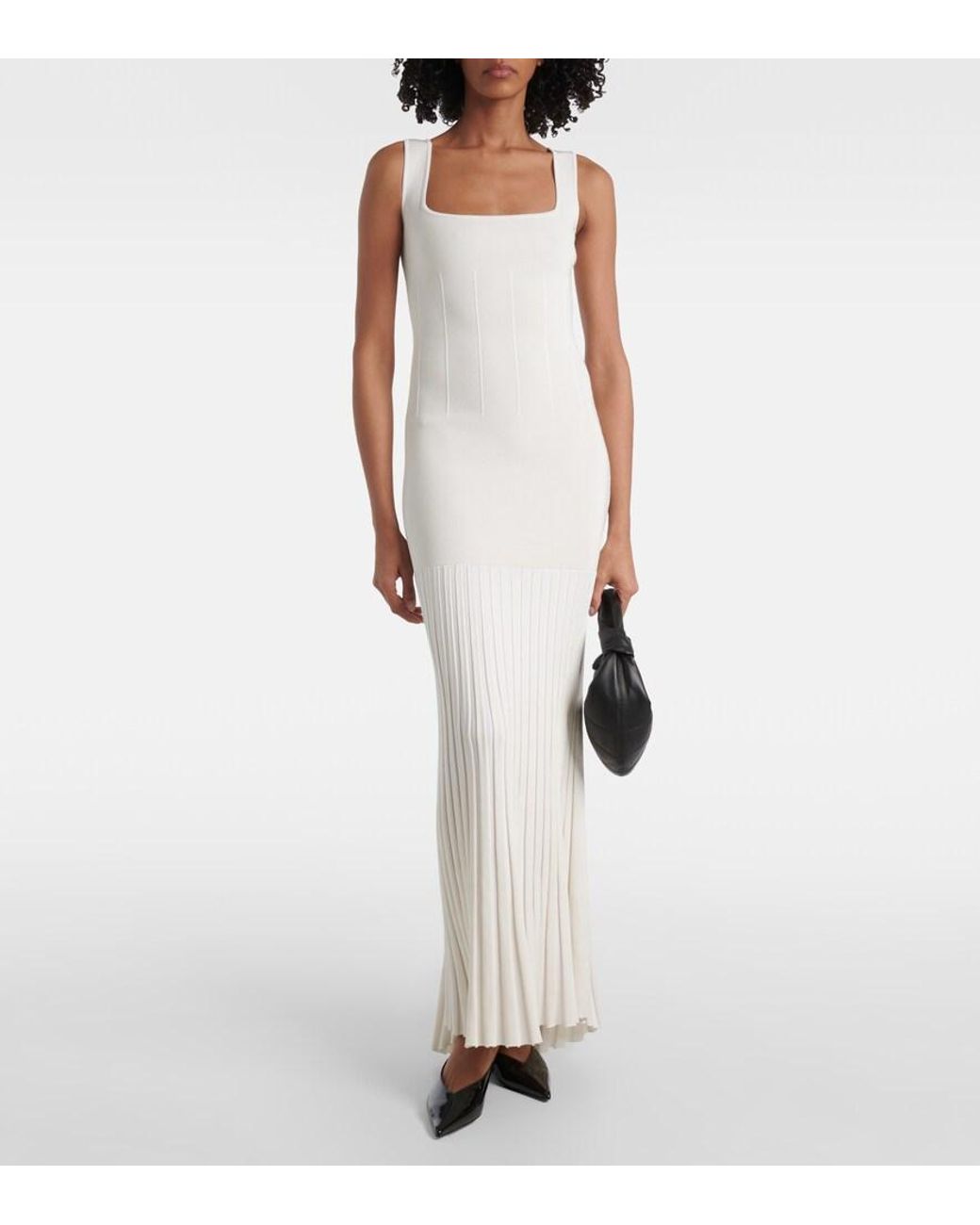 Galvan White Bridal Atalanta Satin Gown
