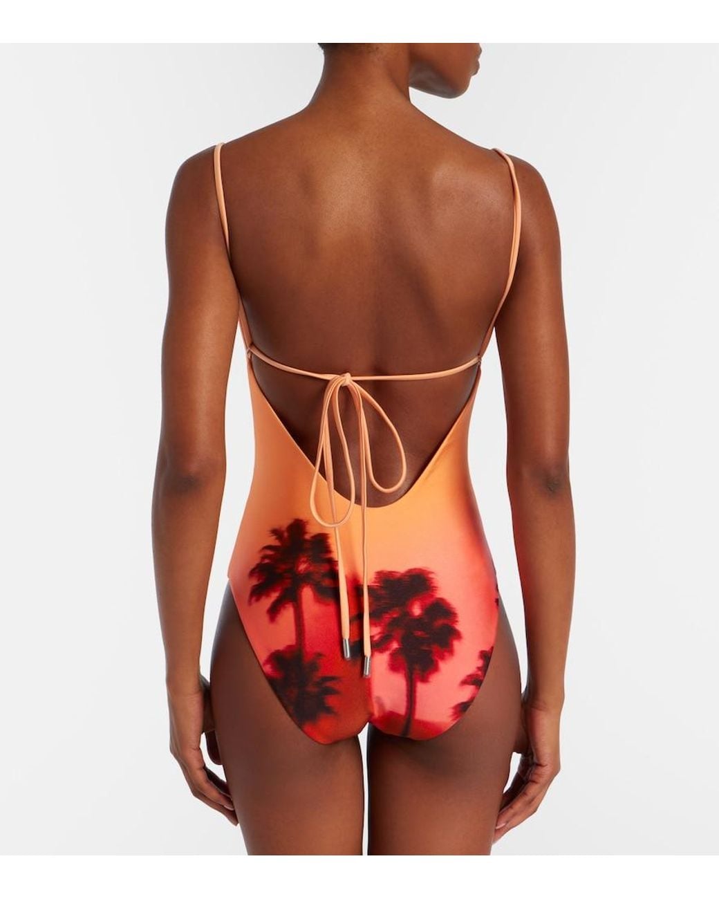 Jonathan Simkhai Red Printed Swimsuit