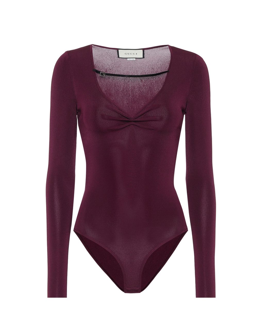 Gucci Embellished Bodysuit in Purple Lyst