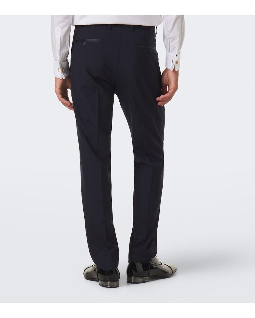 Dolce & Gabbana Blue Wool And Silk-Blend Tuxedo for men