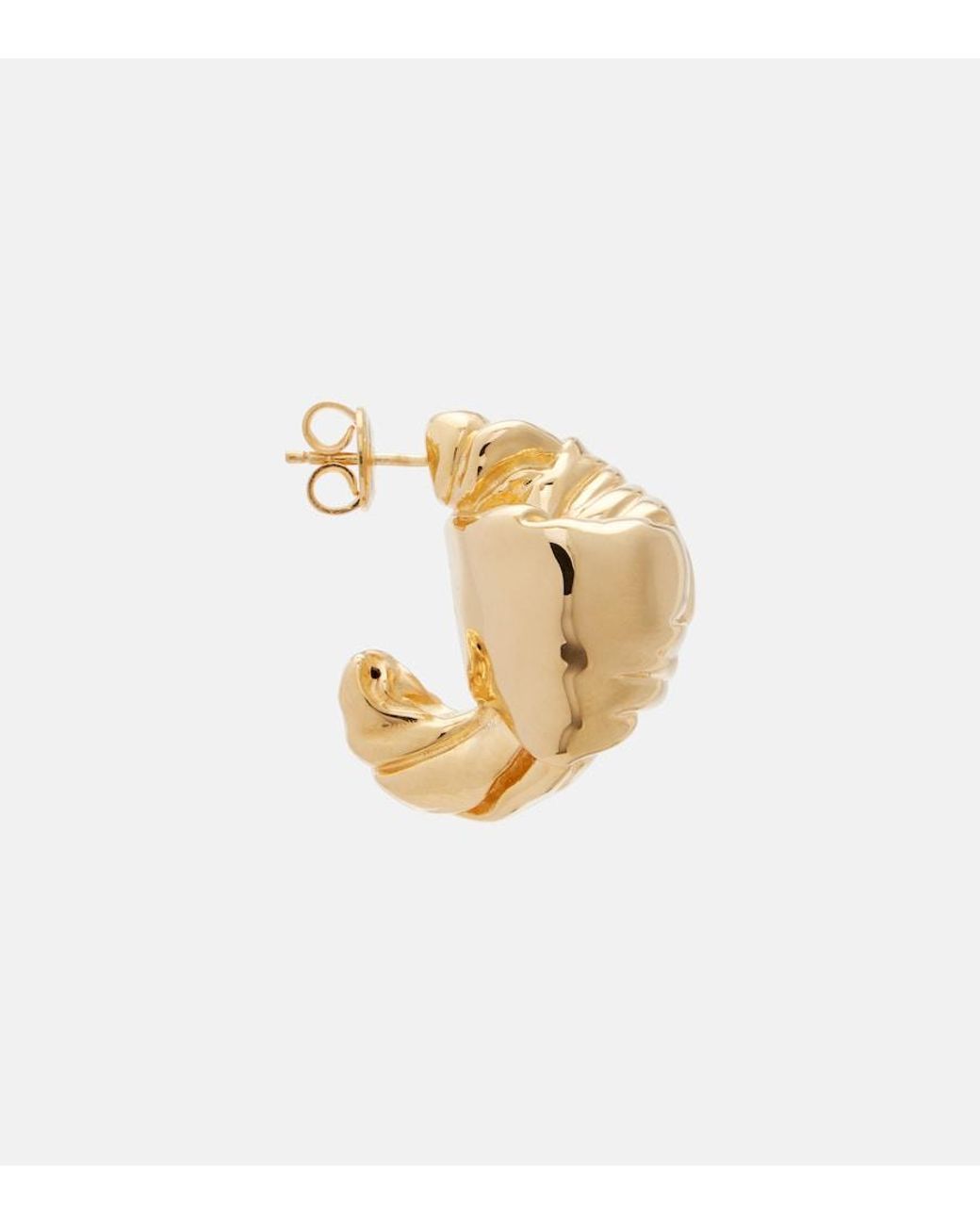 Bottega Veneta Metallic 18Kt-Plated Sterling Earrings