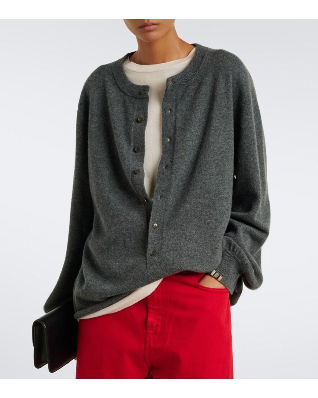 Extreme Cashmere Gray N°280 Bi Cashmere-Blend Sweater