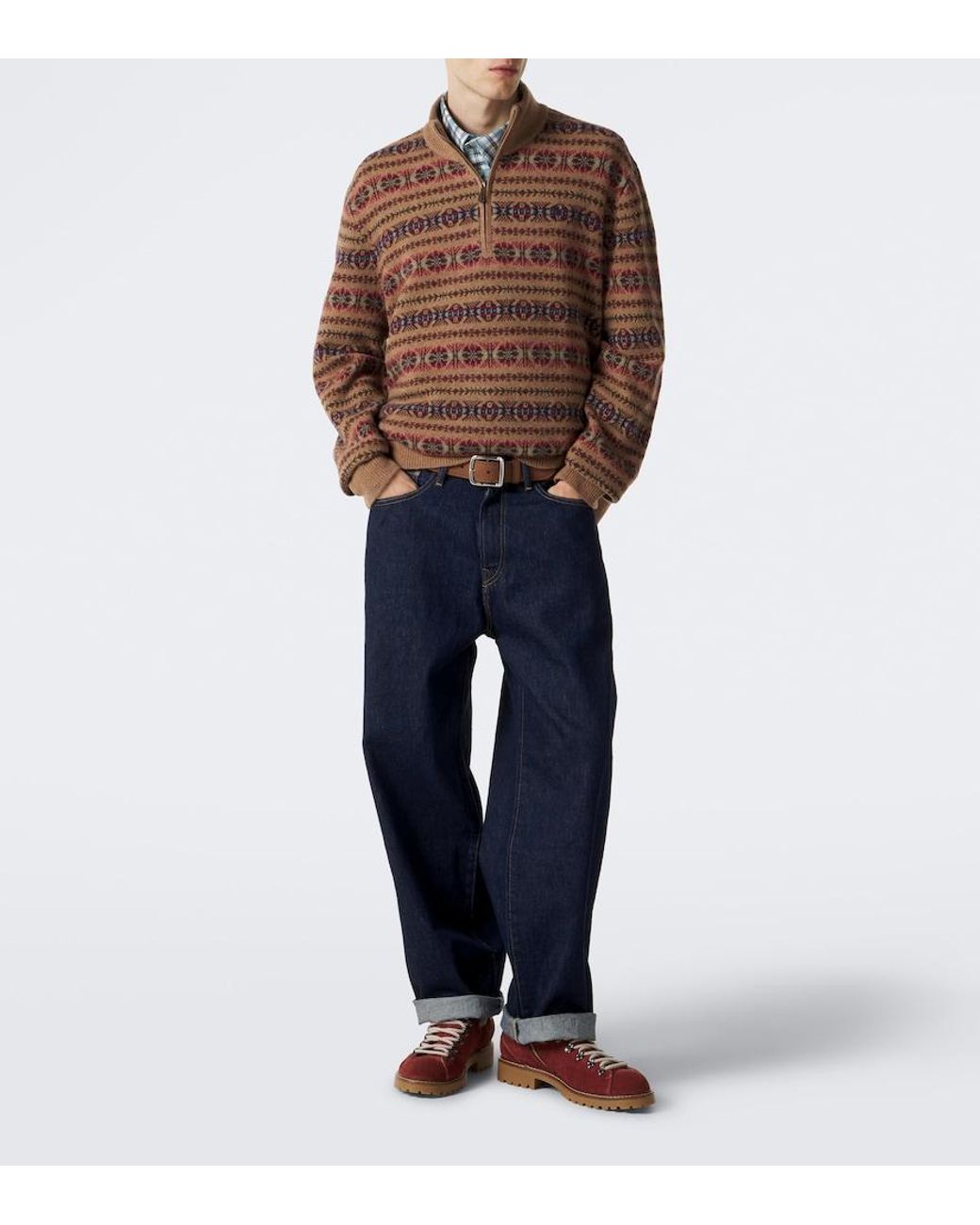 Polo Ralph Lauren Blue Rivington Wide-Leg Jeans for men