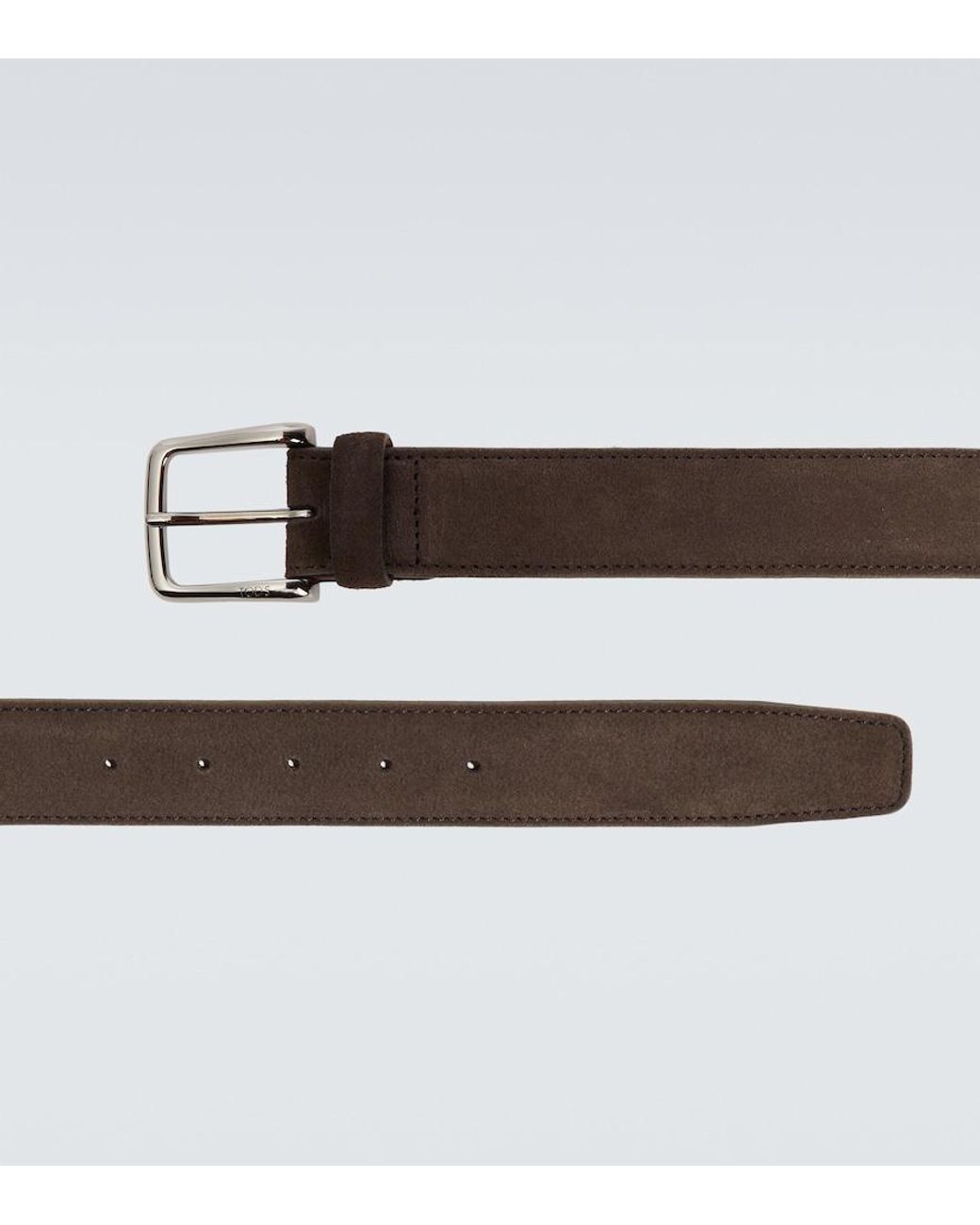 Tod's Brown Suede Belt for men