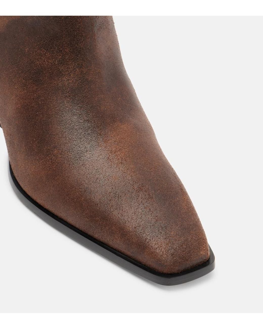 Paris Texas Brown Bettina Leather Cowboy Boots