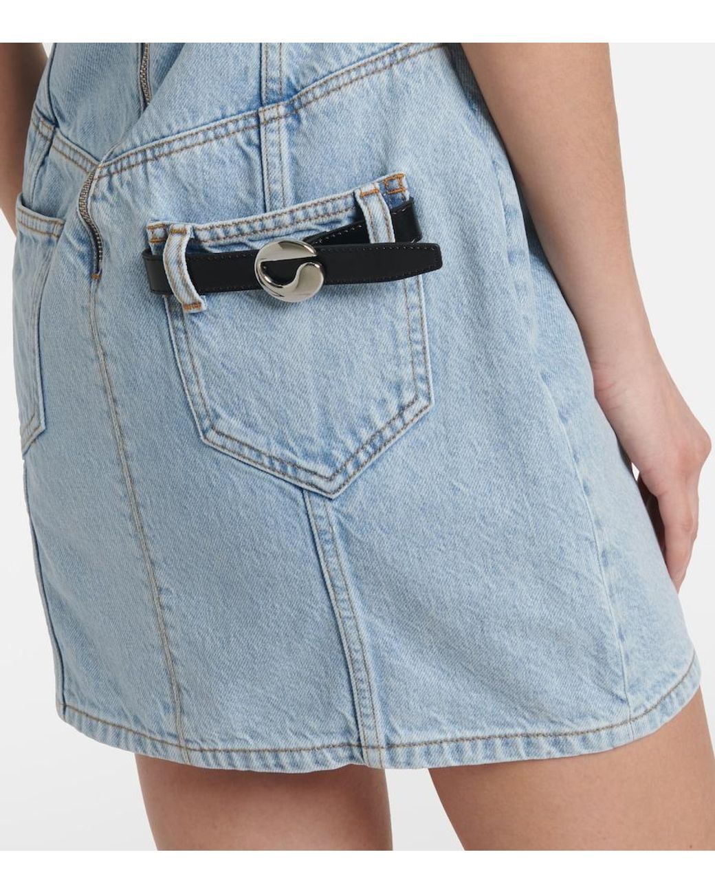 Coperni Blue X Disney Denim Bustier Dress