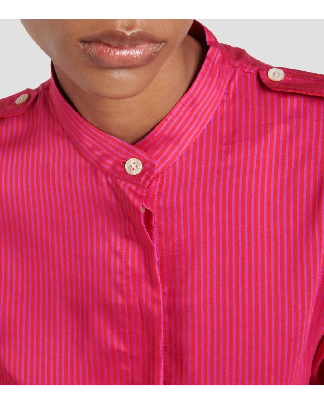 Isabel Marant Pink Ilda Striped Shirt
