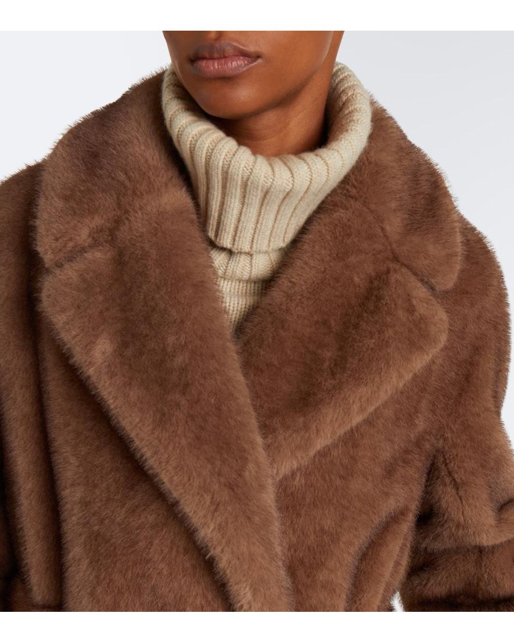 Max Mara Brown Belted Wrap Coat