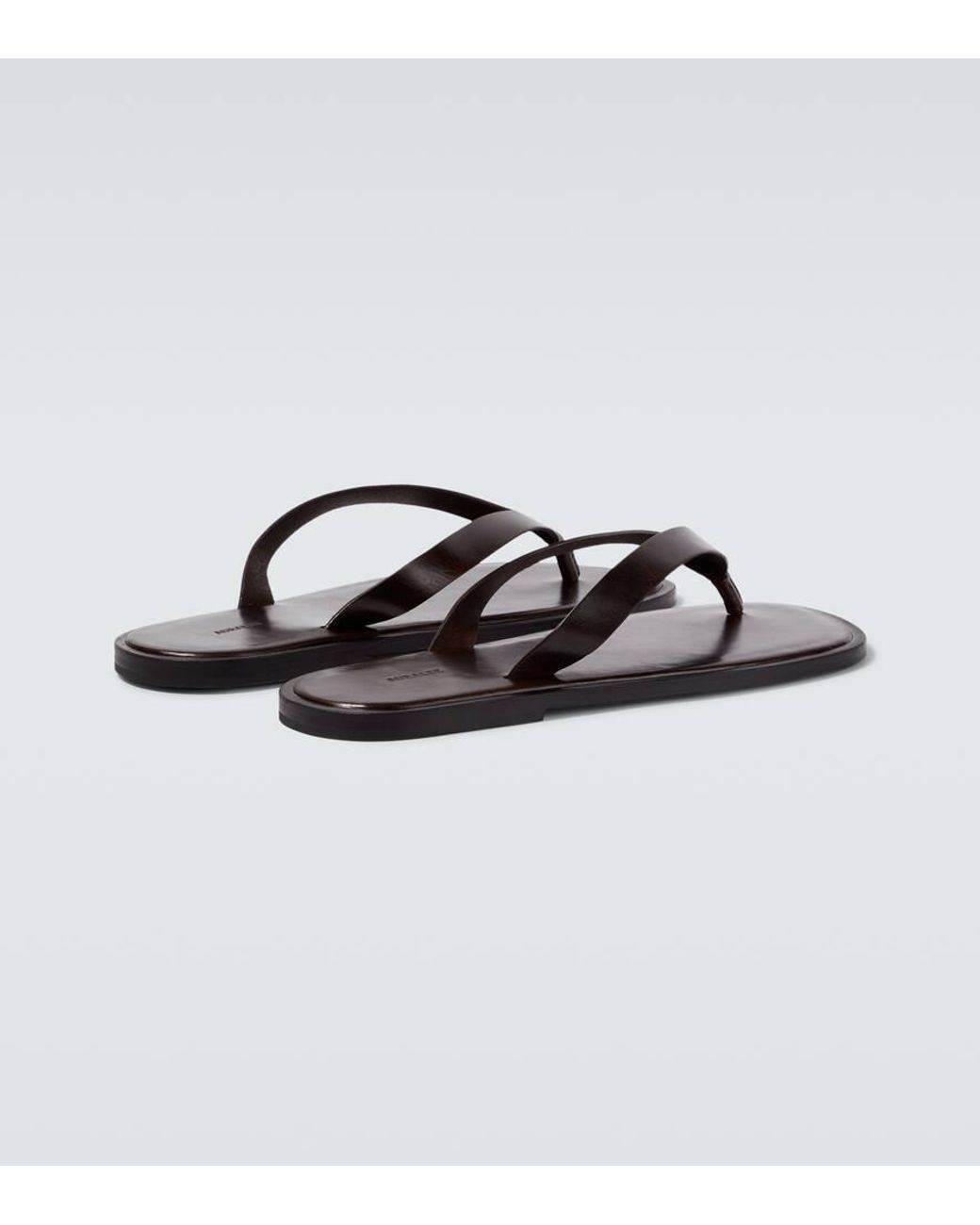 AURALEE オーラリー Leather thong sandals サンダル AURALEE Leather Thong Sandals in Brown for Men | Lyst UK