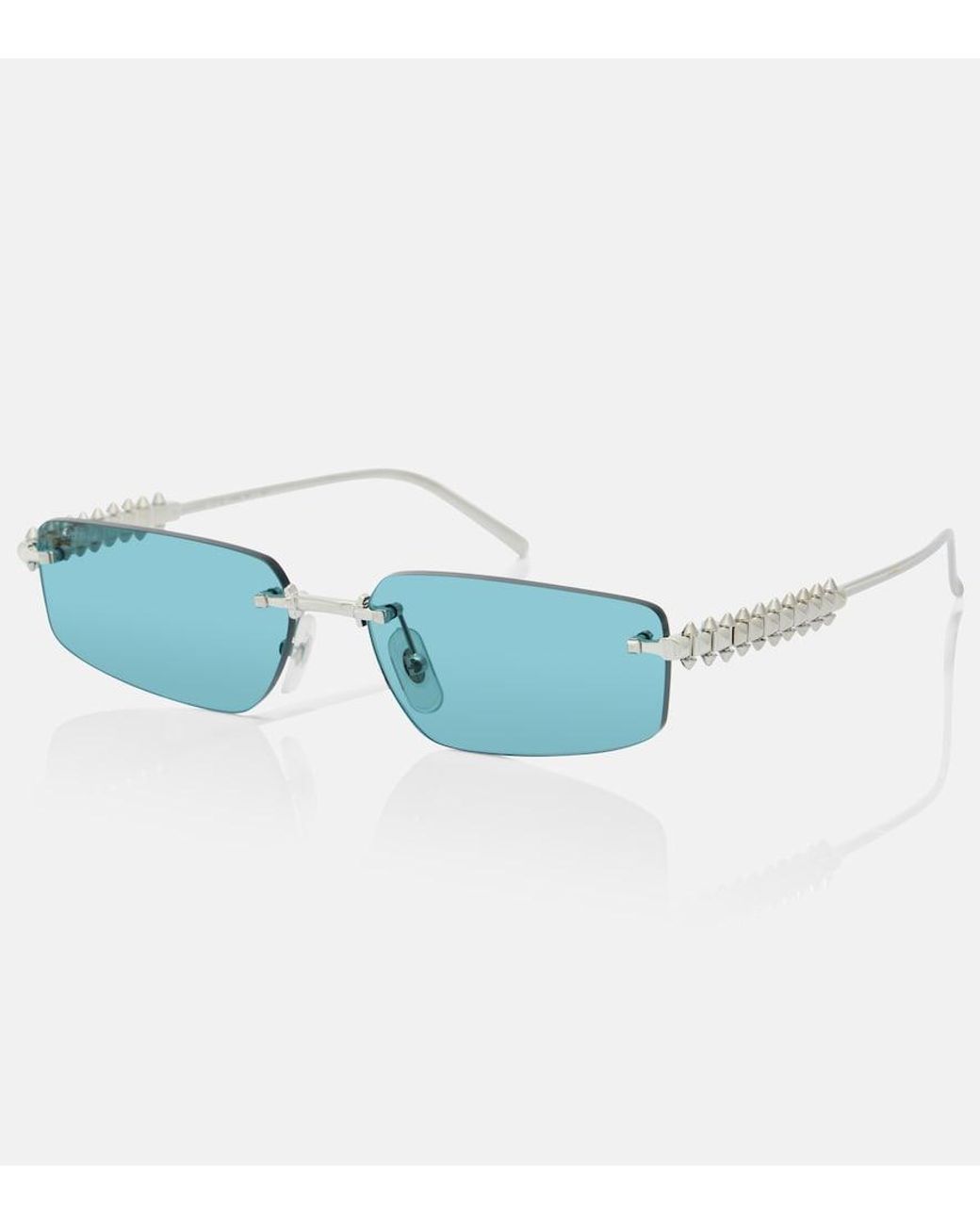 Cartier Blue Clash De Cartier Rectangular Sunglasses