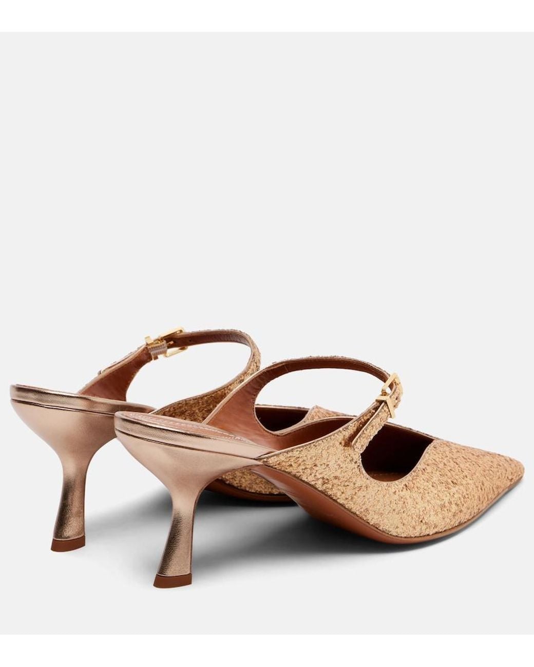Zimmermann Brown Aura 65 Glitter Mules