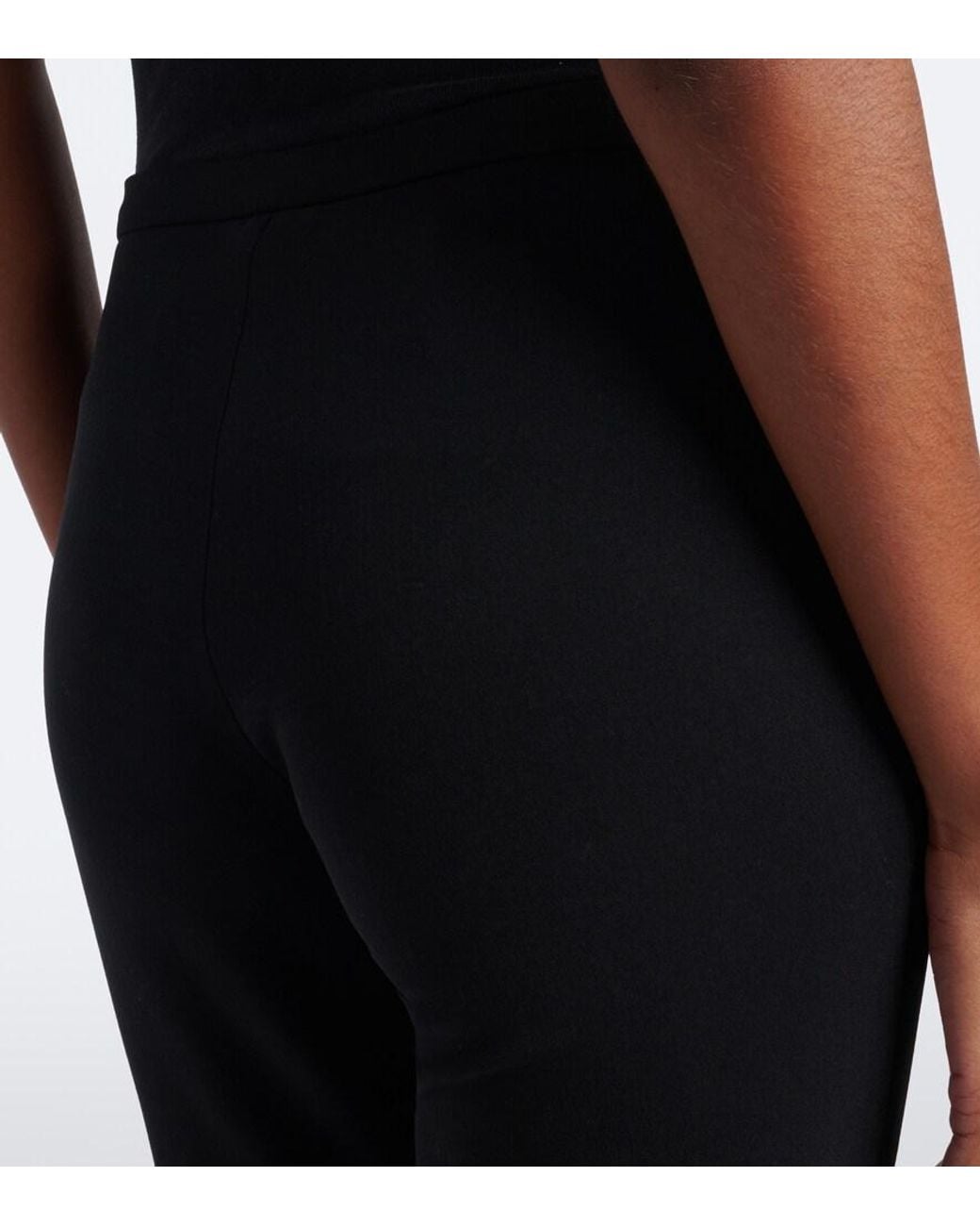 Magda Butrym Black Wool-Blend Flared Pants