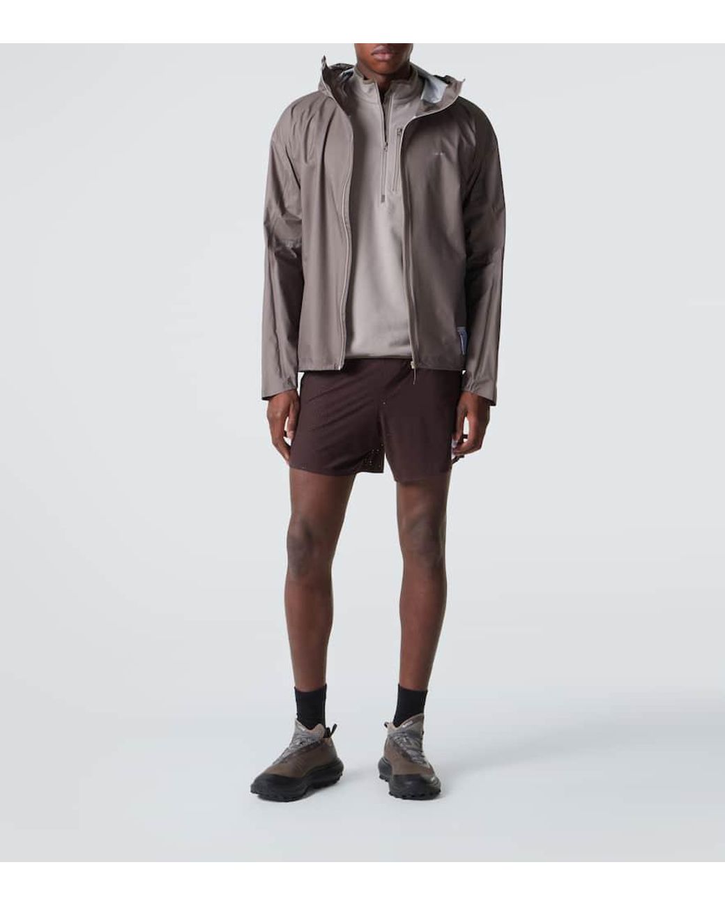 Satisfy Brown Technical Jacket for men