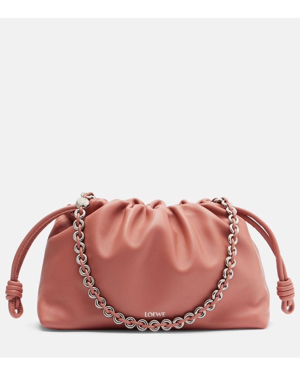 Loewe Pink Flamenco Medium Leather Clutch