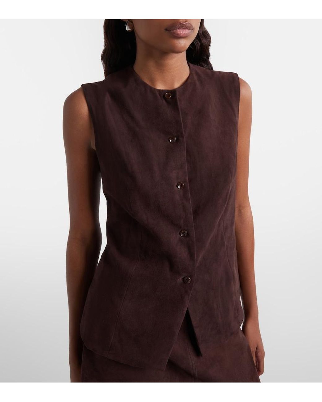 Stouls Brown Suede Casino Vest