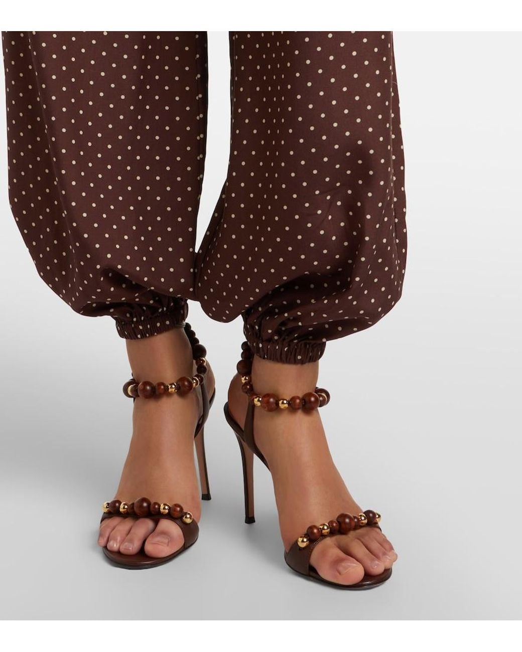 Posse Purple Evie Polka-Dot Balloon Pants