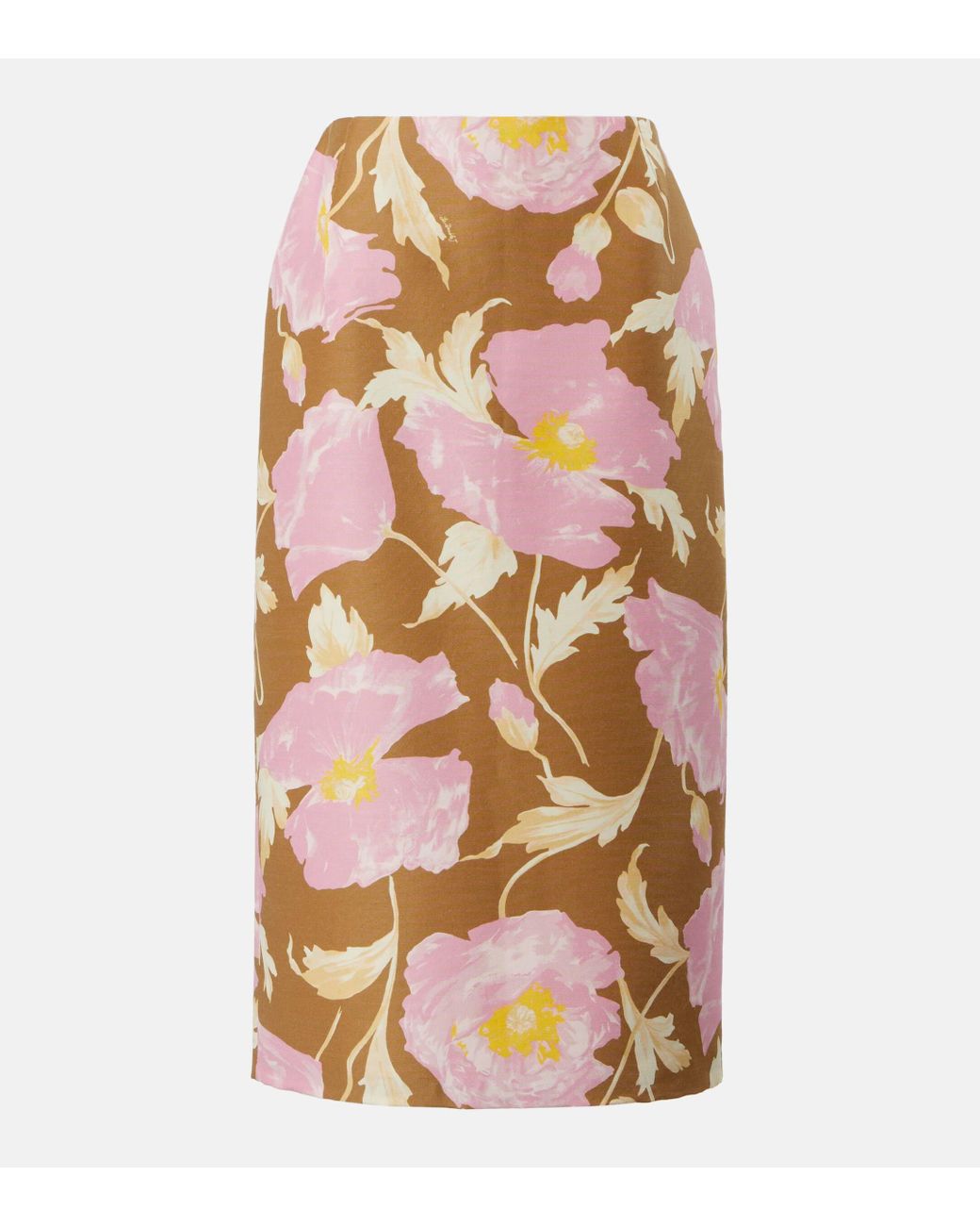 Pink pencil skirt flowers online