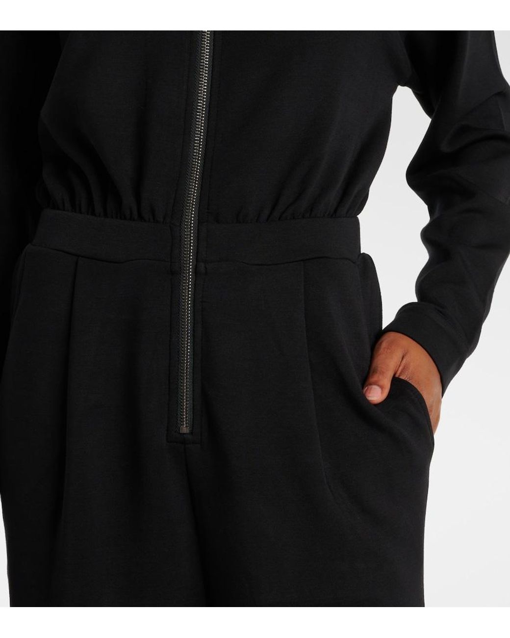 Varley Black Jessie Jersey Jumpsuit