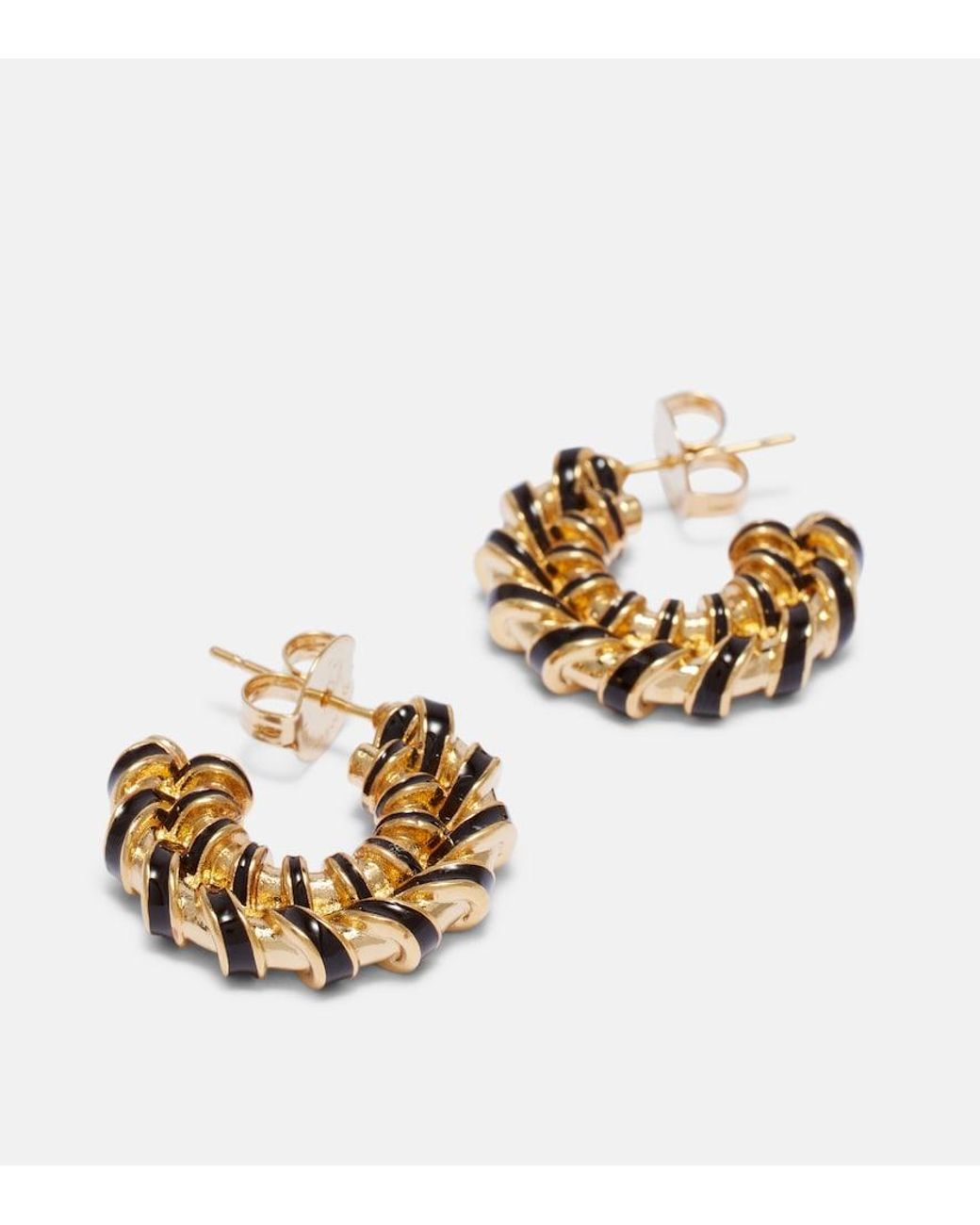 Zimmermann Metallic Loop-Plated Hoop Earrings