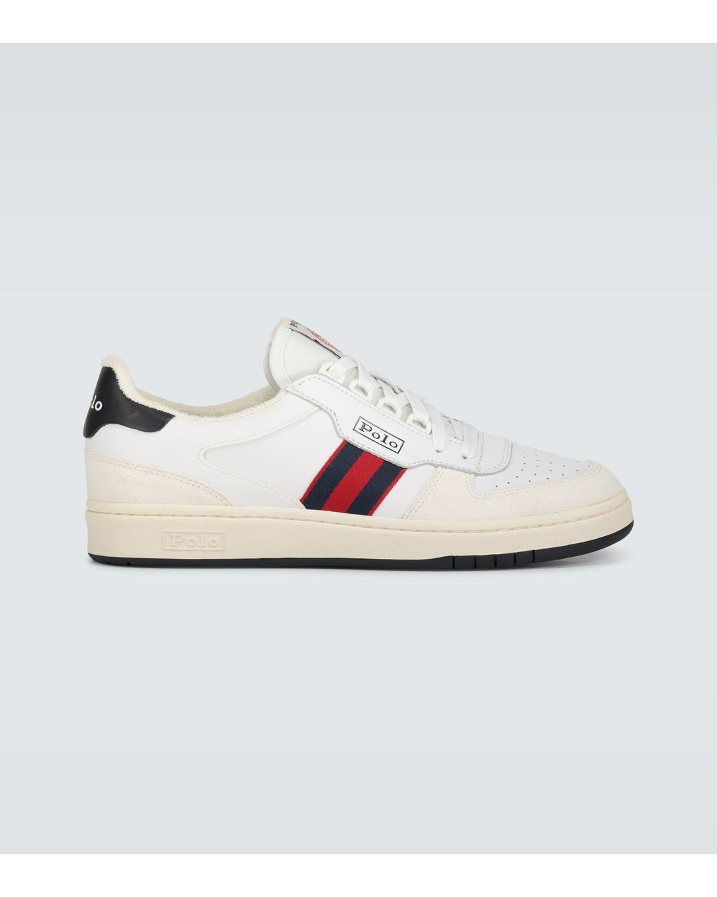 Sneakers Court in pelle da Uomo di Polo Ralph Lauren in Bianco | Lyst