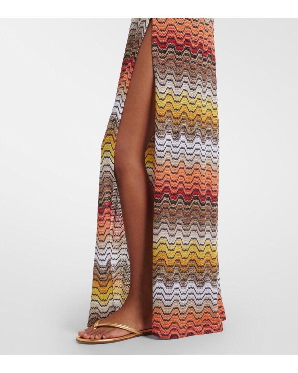 Missoni White Wave Lame Jumpsuit