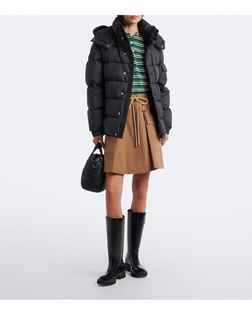 Moncler Black Maya 70 Hooded Down Jacket