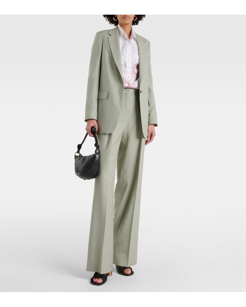 Dries Van Noten Green Wool Blazer