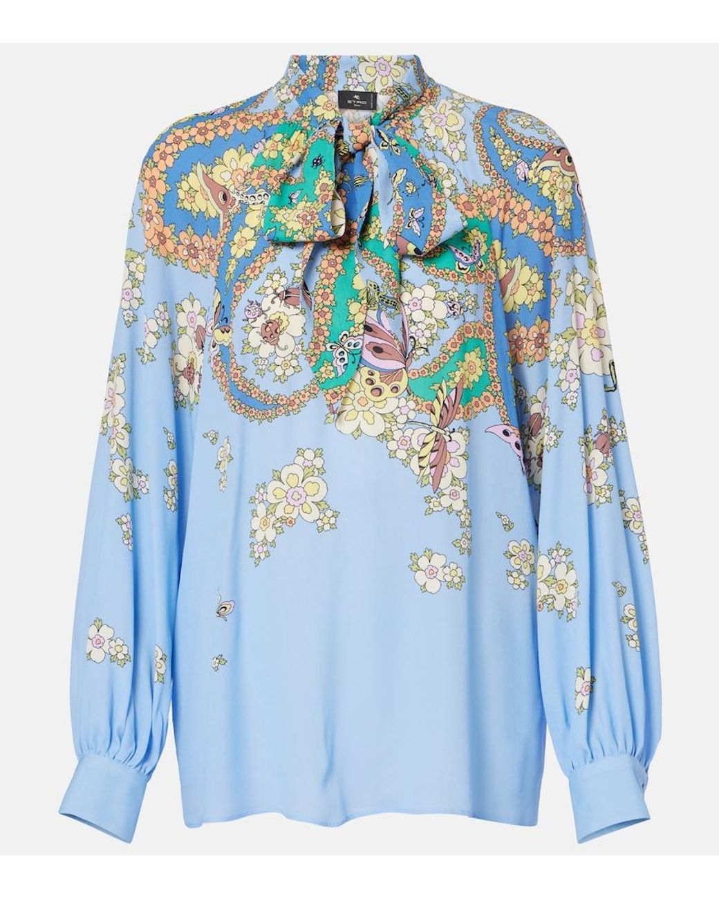 Blouse A Fleurs Etro en coloris Blue