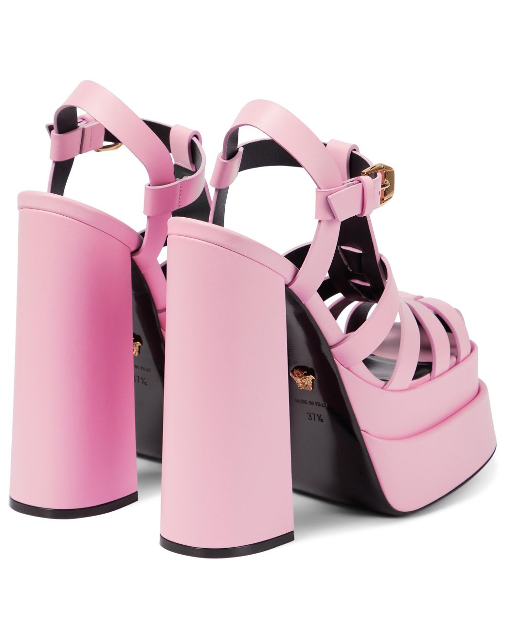 amaze pastel pink y2k sandal wedge platform with the  Depop  Girly  shoes Funky shoes Swag shoes