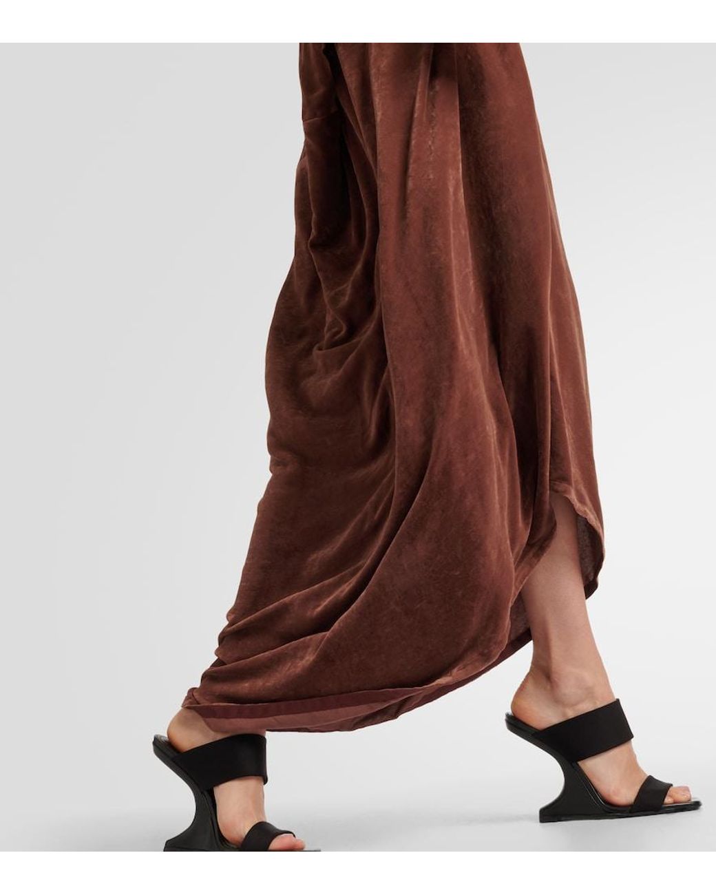 Rick Owens Brown Maxi Dress