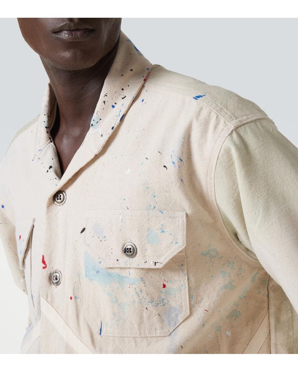 Chaqueta Utilitaria Painter De Algodon Greg Lauren de hombre de color Natural
