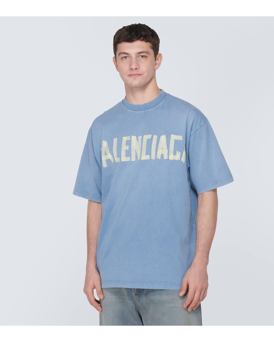 Balenciaga tee blue discount