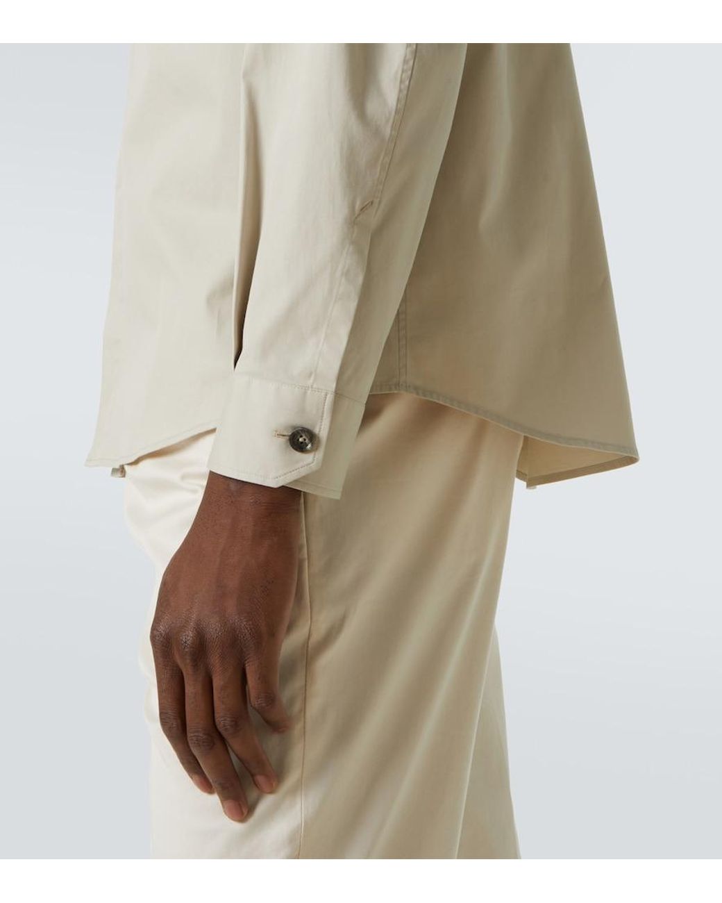 Zegna Natural Cotton-Blend Overshirt for men