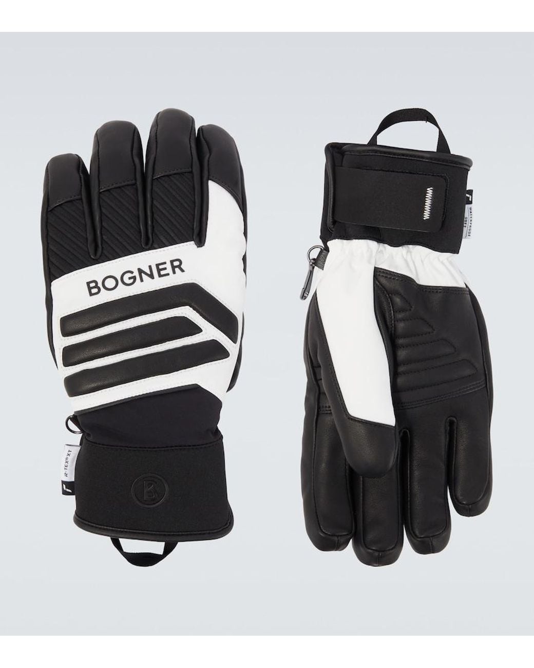 Bogner Black Alex Logo Ski Gloves for men