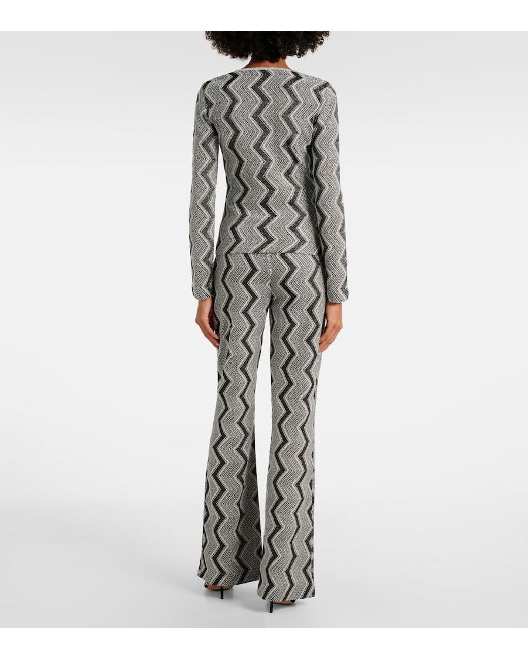 Missoni Gray Pullover Aus Haekelstrick