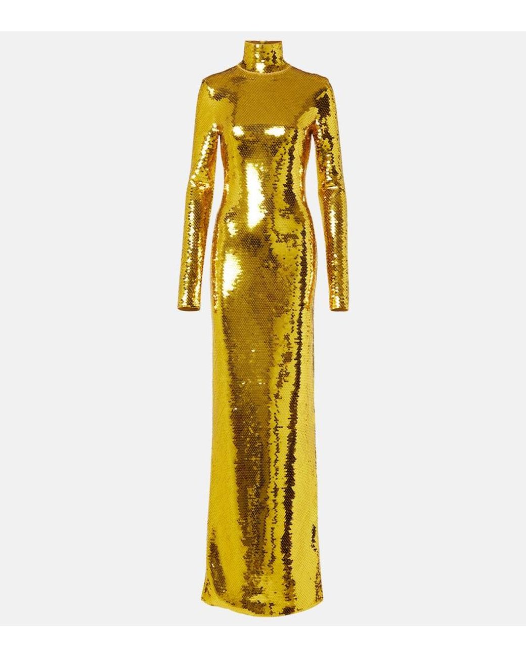 gold sequin turtleneck dress The Natalie Long Sleeved Criss Cross Sequin Turtleneck Dress Black – ShopAA main image 1
