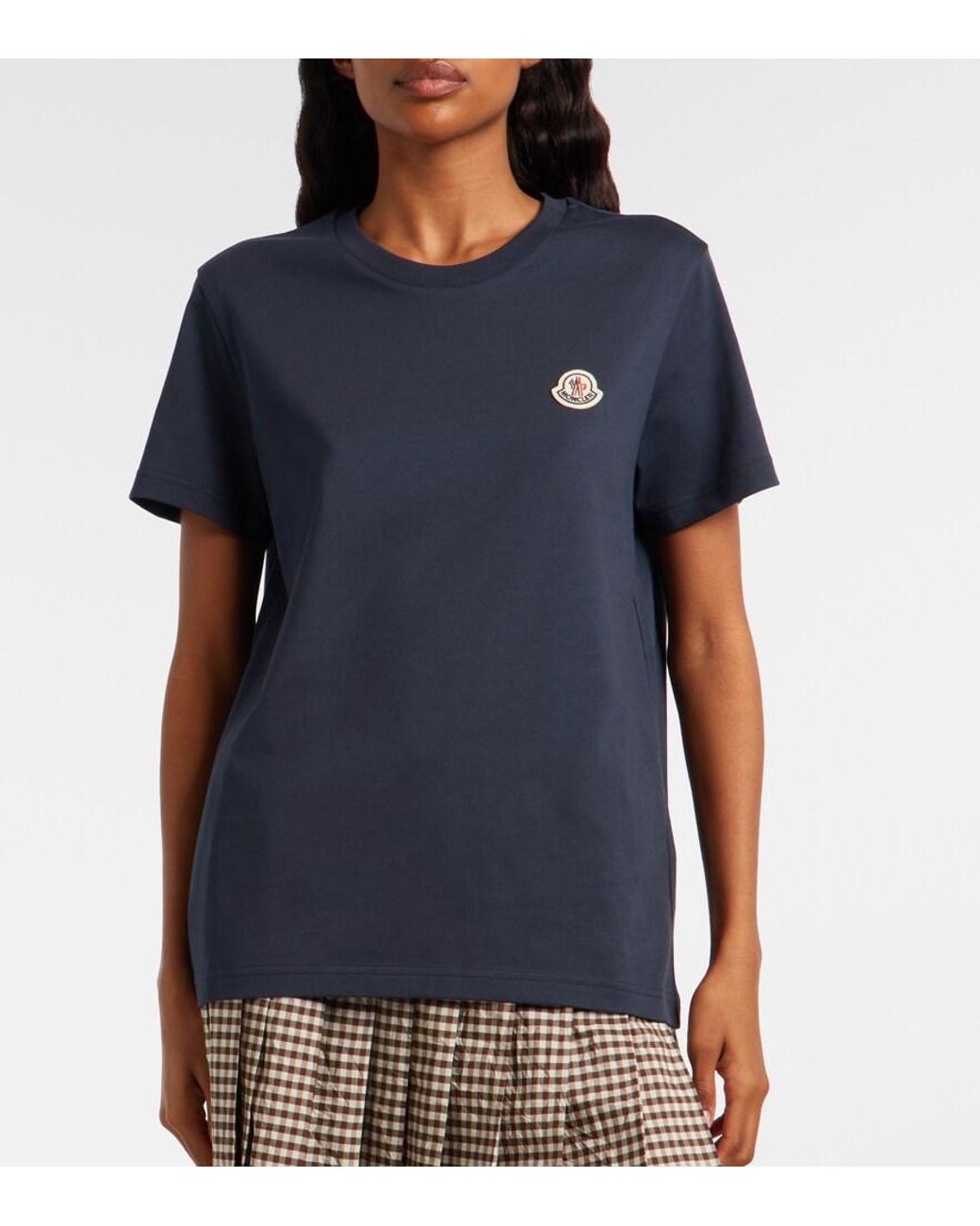 Moncler Blue Set Of Three Cotton Jersey T-Shirts