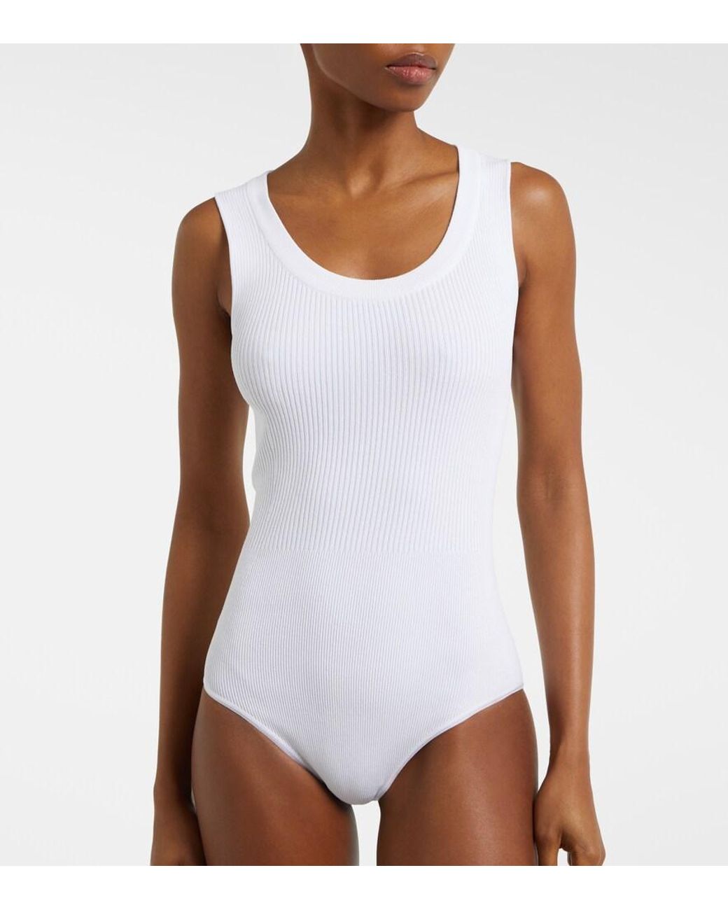 Alaïa White Tank Bodysuit