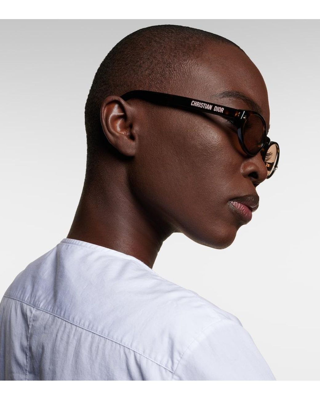 Dior Brown Oversized Oval Sunglasses Dior Eyewear DiorPacific R1I oval sunglasses Dior Eyewear main image 3