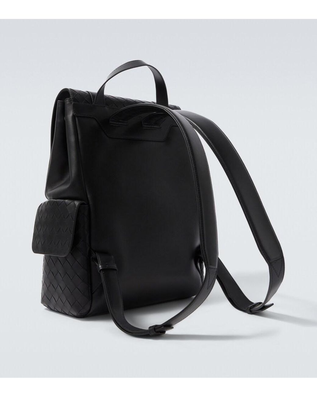 Bottega Veneta Black Back To School Backpack for men
